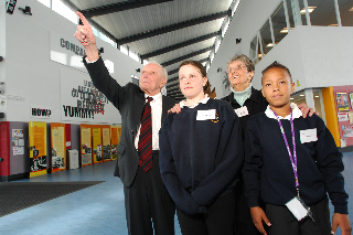 The oldest ex-students of the schools that became Bristol Met, with the school's youngest students