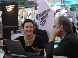 Two BETT Brains at the Tomorrow's Learners Today stand at BETT 2007