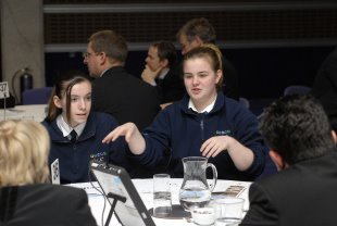 Interactive session with students from Hadley Community College.