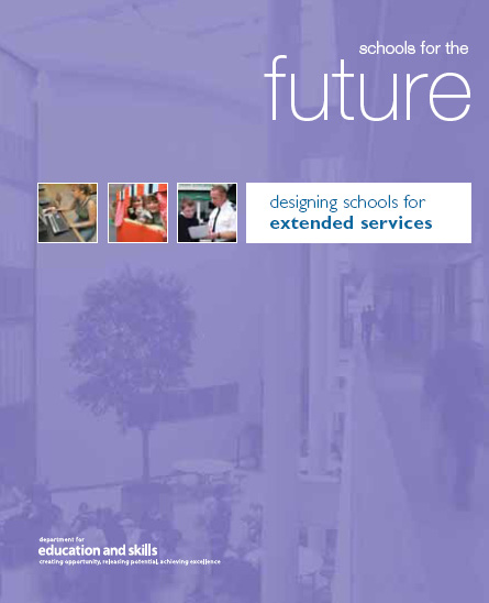 Book cover image: Designing Schools for Extended Services
